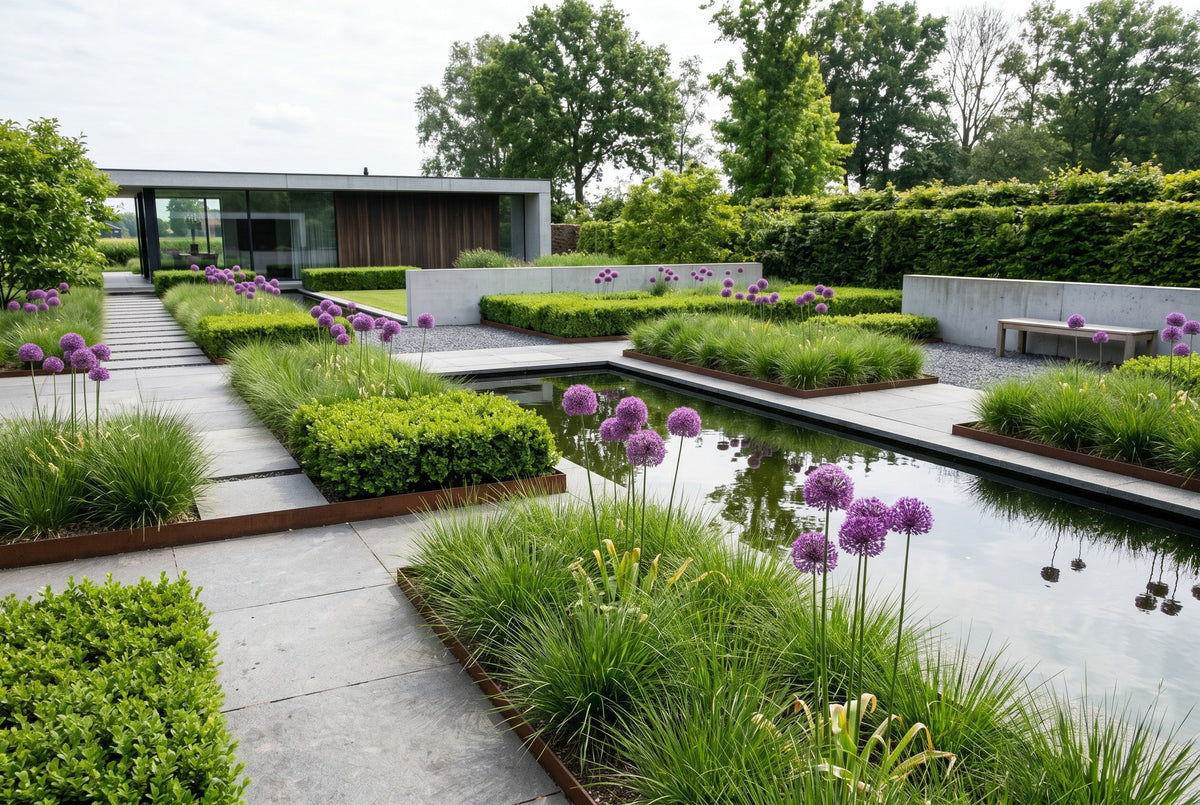 Clean modern garden