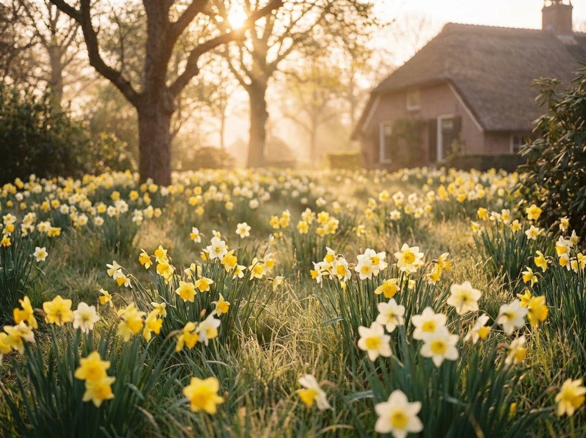 Een border vol vlinders