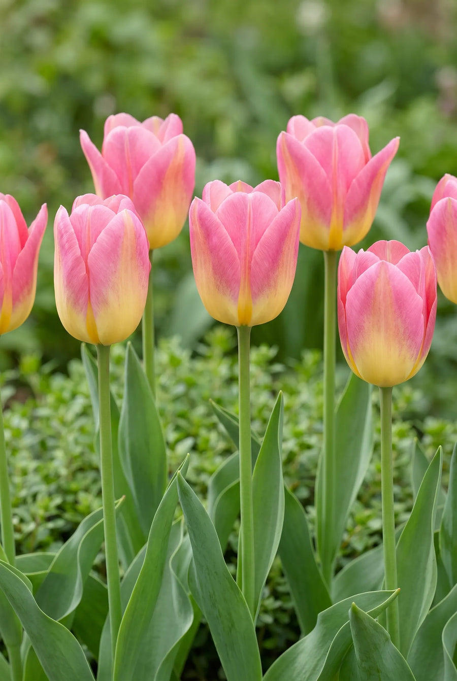 Tulipa Tom Pouce — in de tuin
