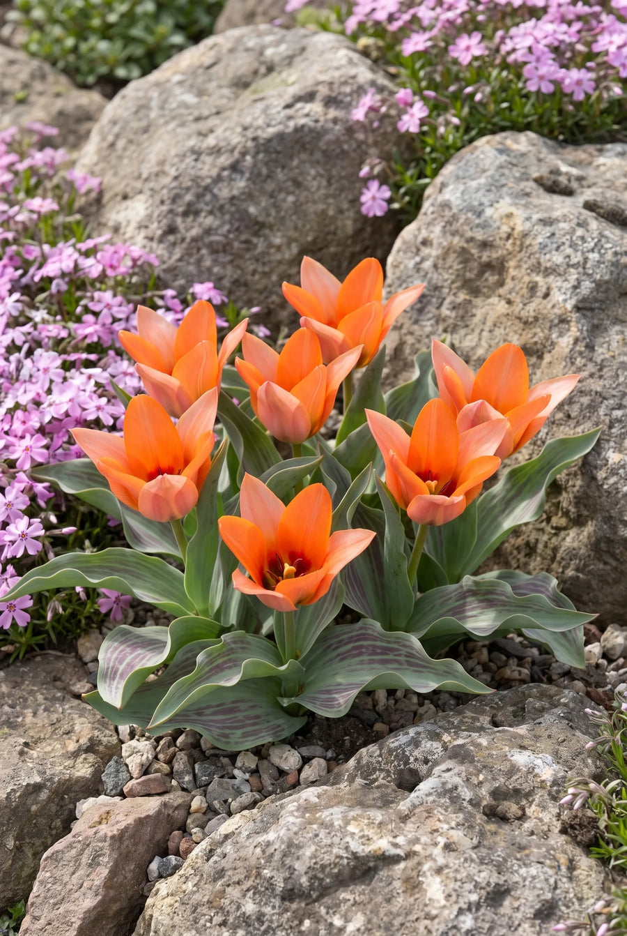 Tulipa Orange Toronto — in de border