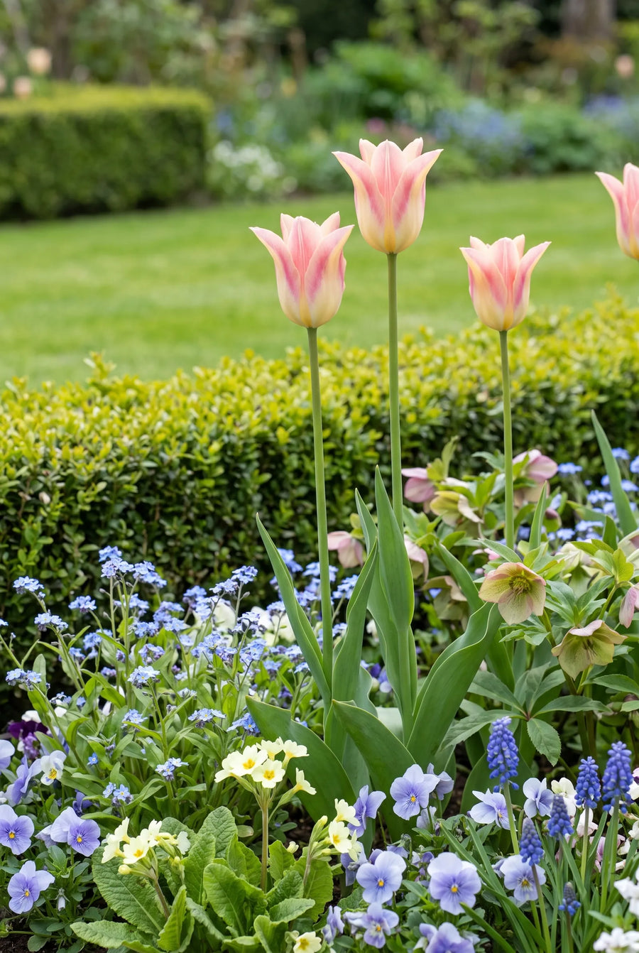 Tulipa Elegant Lady — in de border