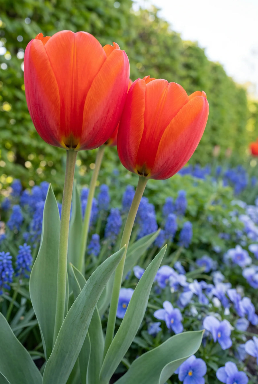 Tulipa Bravoure — close-up van de bloem