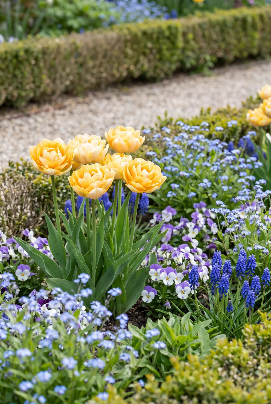 Tulipa Casanova — in de border