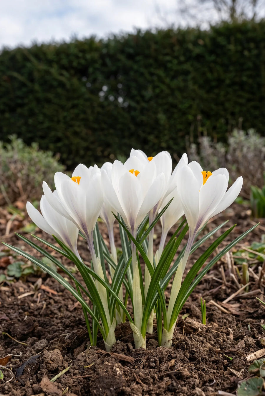 Crocus Jeanne D'Arc — in de border