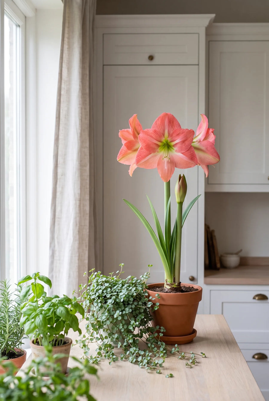 Hippeastrum Magical Touch — in de border