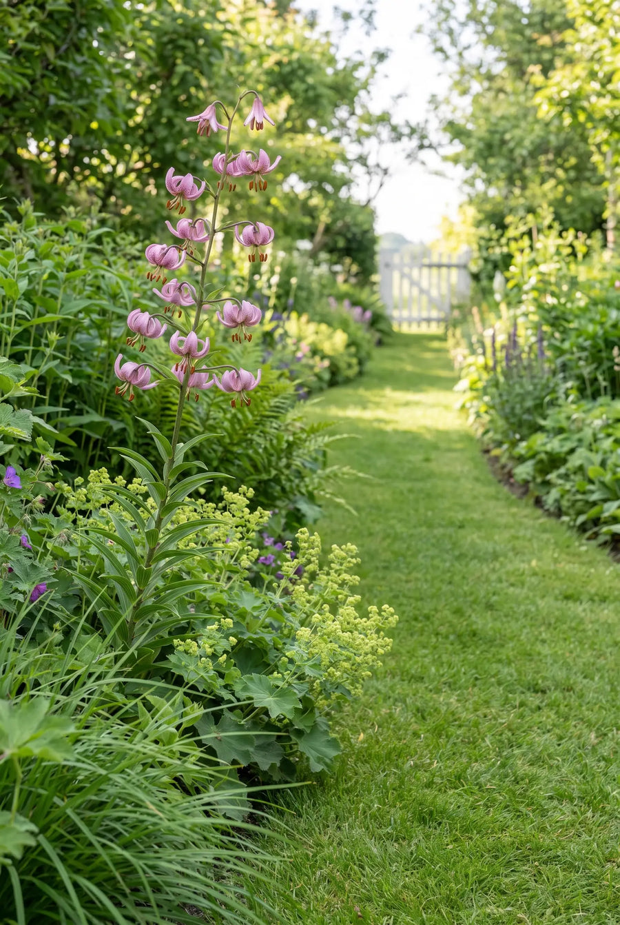 Lilium Pink Morning — in de tuin